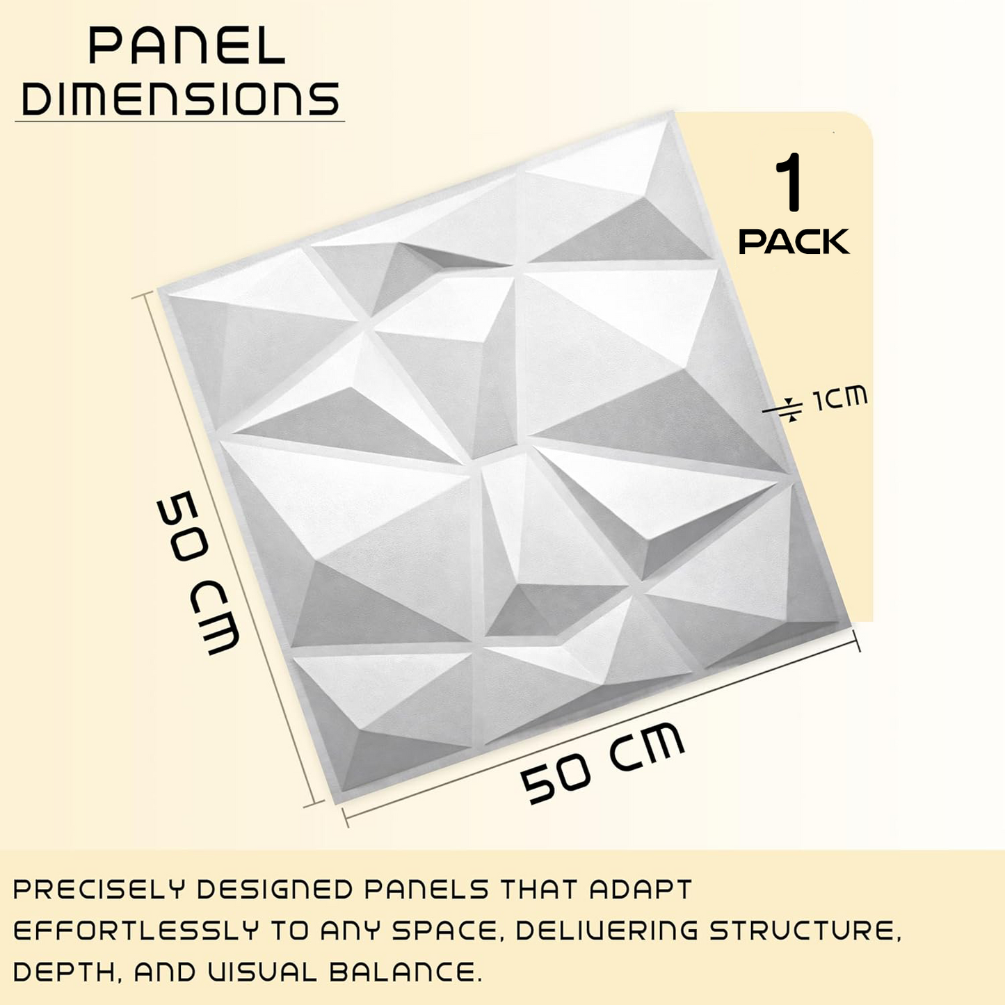 Logic Art 3D Wall Panel 1 Pack