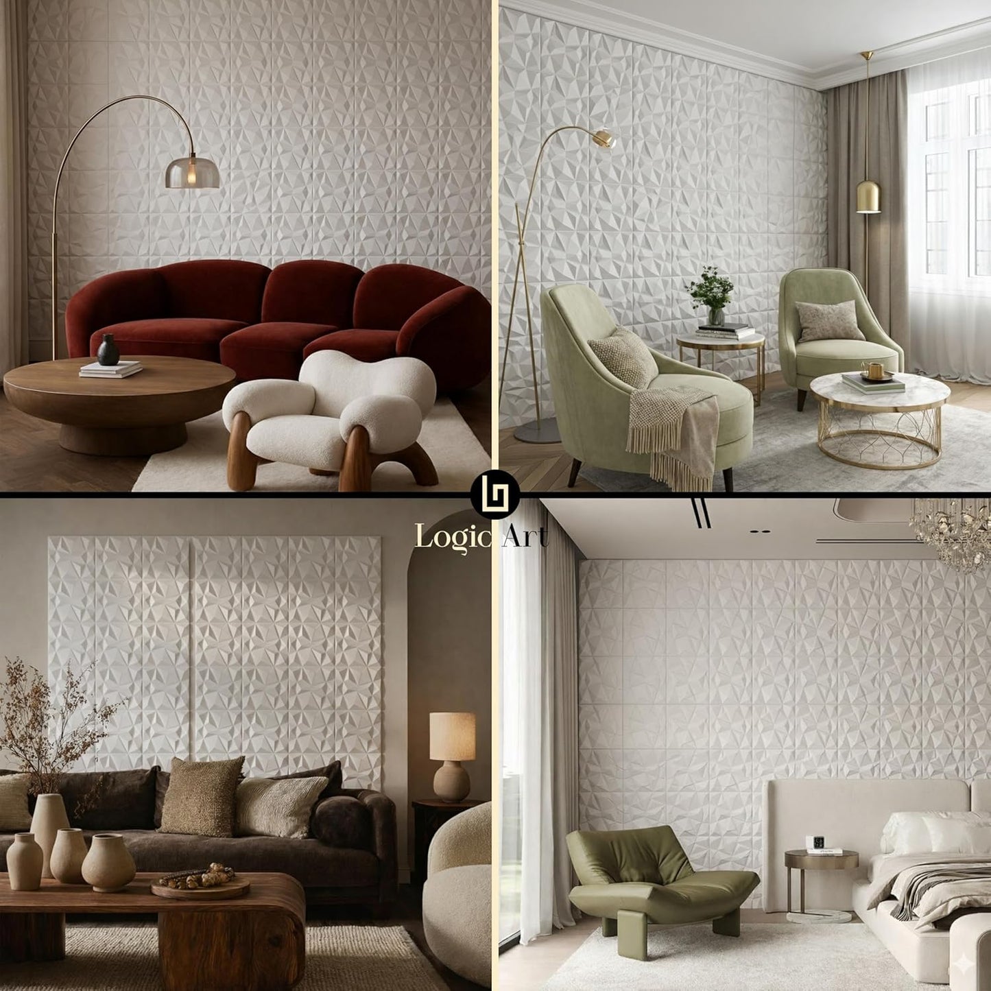 Logic Art 3D Wall Panel 1 Pack
